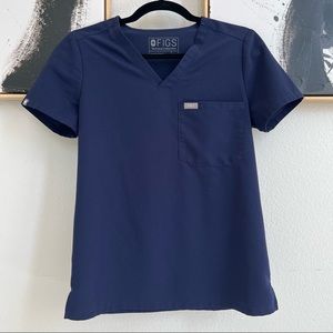 women's catarina one-pocket scrub top - xs - navy